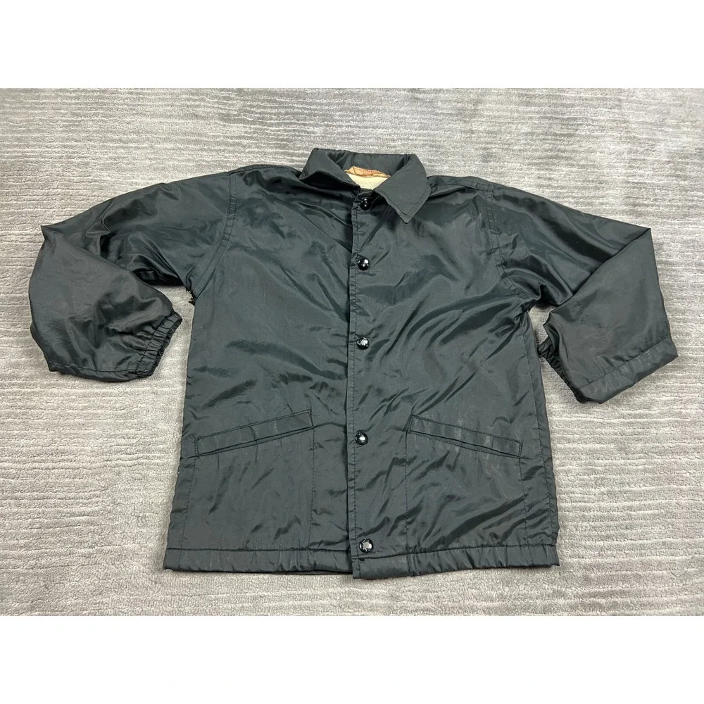 Windless Coach Jacket Men S Black 1981 Traveling Team Graphic Vintage Snap Front